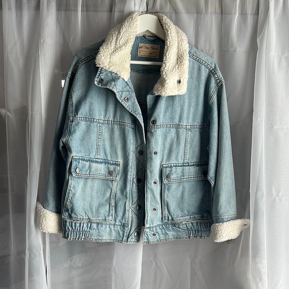Free People Ariel Cozy Bomber